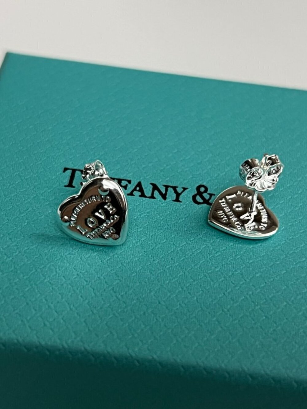 Tiffany & Co. Silver Heart Earrings